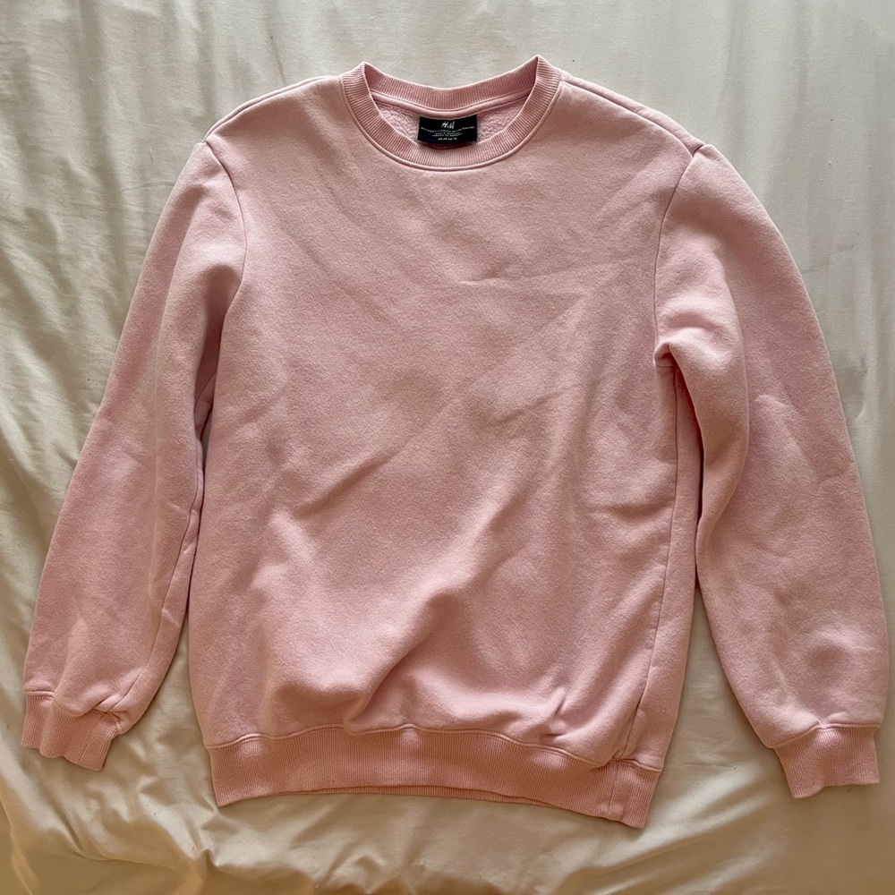 XS Light Pink Relaxed Crewneck